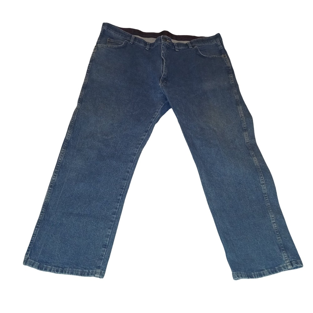 Wrangler Mens Regular Fit Blue Jeans 44x29 Medium Wash Denim Pants